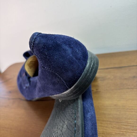 Robert Graham Sandhills Navy Blue Suede Penny Loafers Shoes Slip Ons Size 11 D main image 11